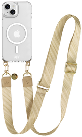 AVY Apple iPhone 13 / 14 Hoesje met Koord & MagSafe 130CM Aurum Gold
