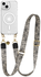 AVY Apple iPhone 13 / 14 Hoesje met Koord & MagSafe 130CM Serengeti Zebra
