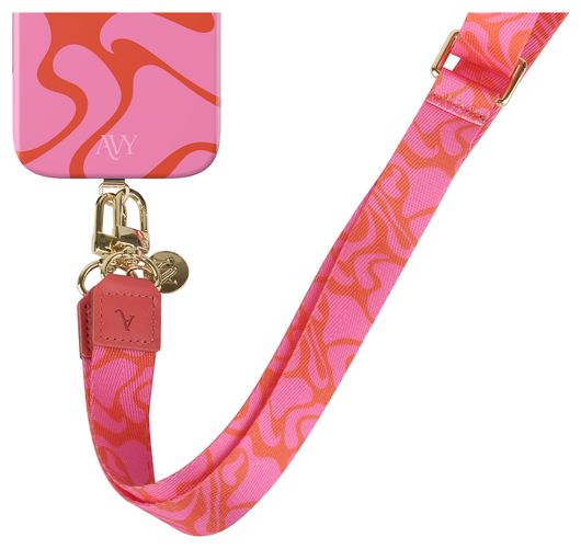 AVY Apple iPhone 13 / 14 Hoesje met Koord & MagSafe 130CM Rosé Twist afbeelding 13