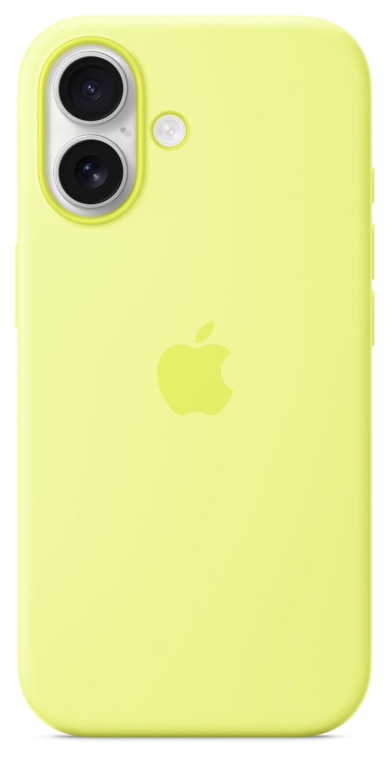 Origineel Apple iPhone 17 Hoesje MagSafe Silicone Case Geel afbeelding 3