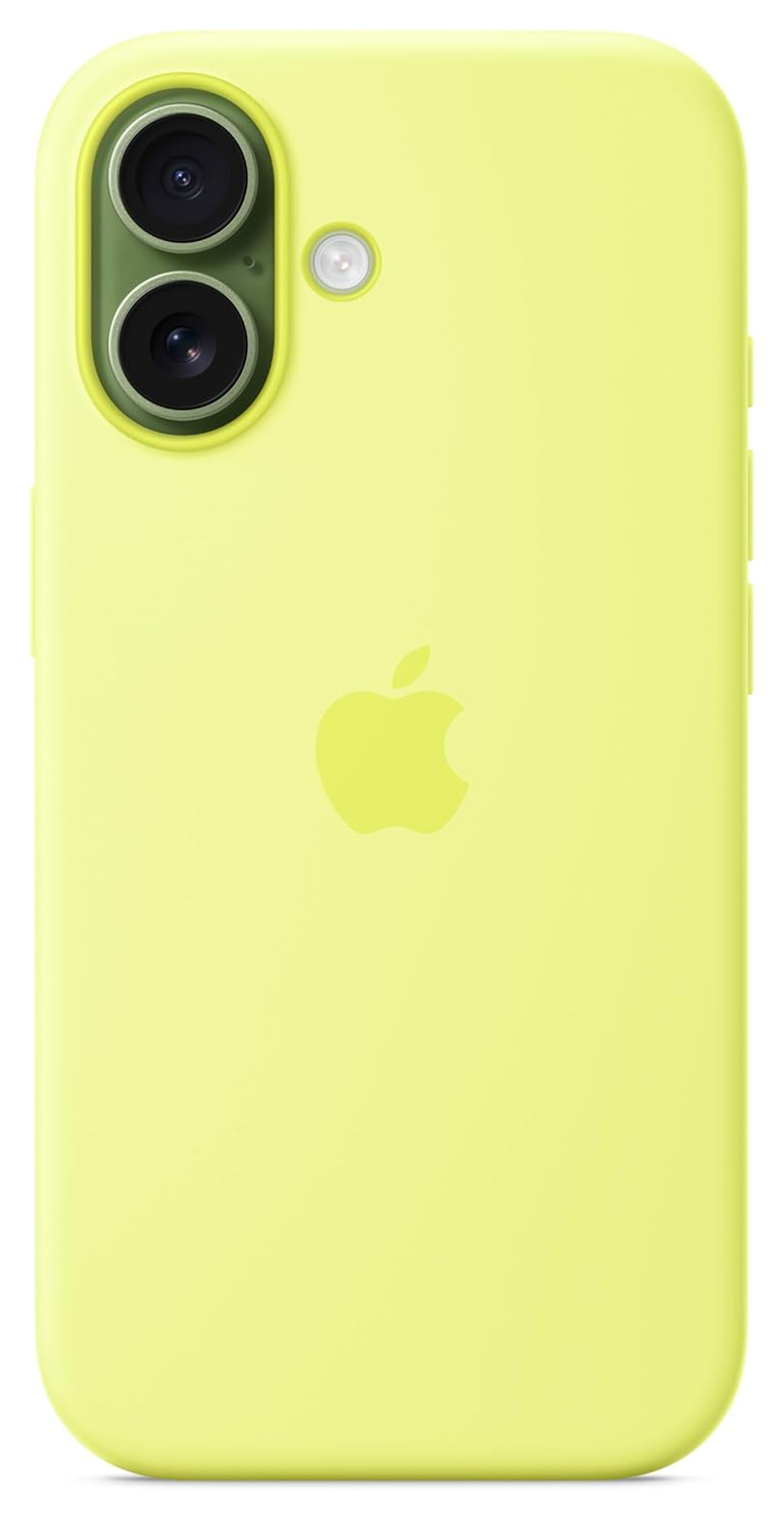 Origineel Apple iPhone 17 Hoesje MagSafe Silicone Case Geel afbeelding 5
