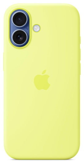 Origineel Apple iPhone 17 Hoesje MagSafe Silicone Case Geel afbeelding 1