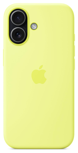 Origineel Apple iPhone 17 Hoesje MagSafe Silicone Case Geel afbeelding 2