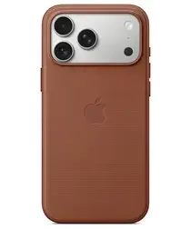 Origineel Apple iPhone 17 Pro Max Hoesje TechWoven Case MagSafe Back Cover Bruin afbeelding