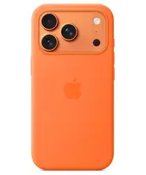 Origineel Apple iPhone 17 Pro Hoesje MagSafe Silicone Case Oranje afbeelding