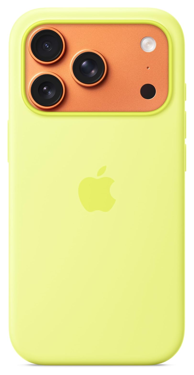 Origineel Apple iPhone 17 Pro Hoesje MagSafe Silicone Case Geel afbeelding 3