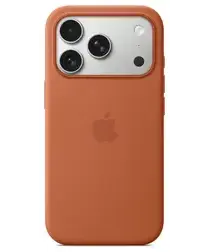 Origineel Apple iPhone 17 Pro Hoesje MagSafe Silicone Case Bruin afbeelding