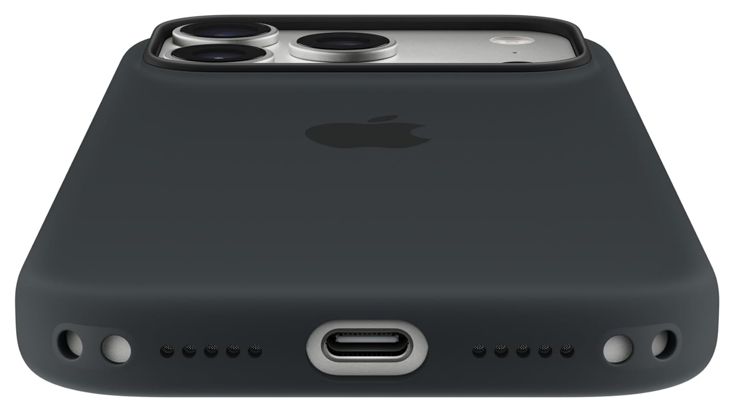 Origineel Apple iPhone 17 Pro Hoesje MagSafe Silicone Case Zwart afbeelding 4