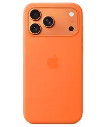 Origineel Apple iPhone 17 Pro Max Hoesje MagSafe Silicone Case Oranje afbeelding