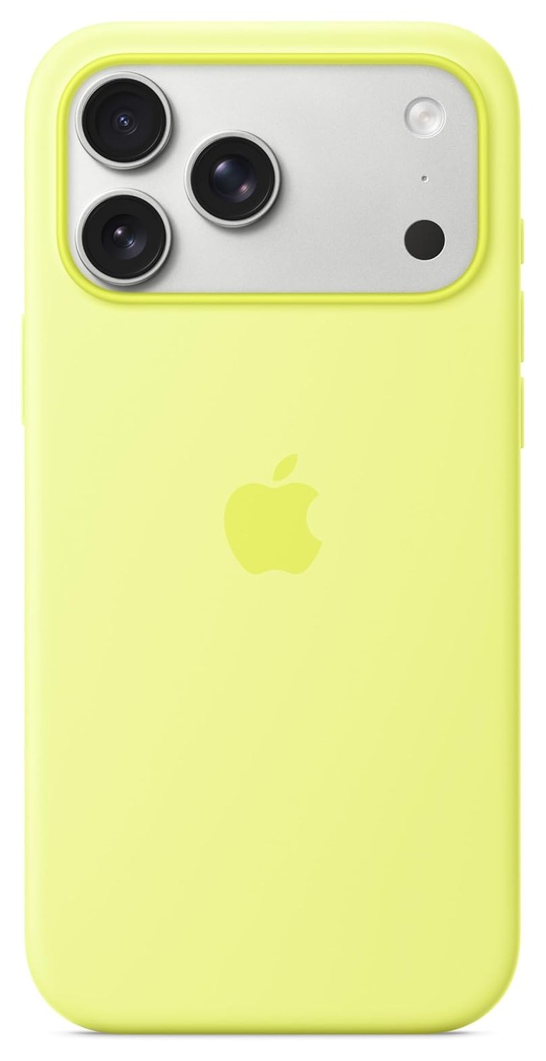 Origineel Apple iPhone 17 Pro Max Hoesje MagSafe Silicone Case Geel afbeelding 1