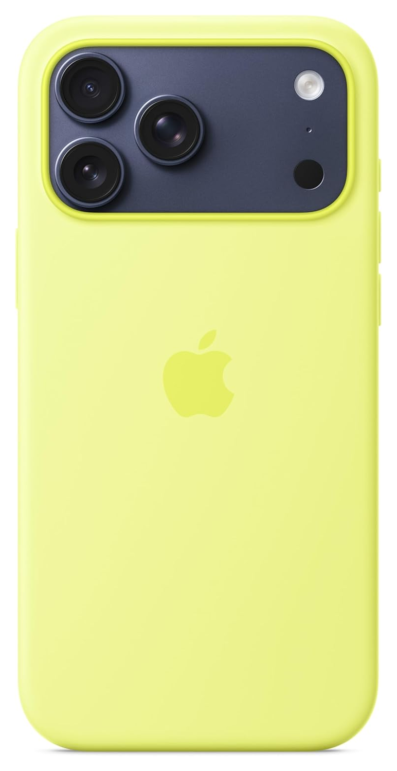 Origineel Apple iPhone 17 Pro Max Hoesje MagSafe Silicone Case Geel afbeelding 2