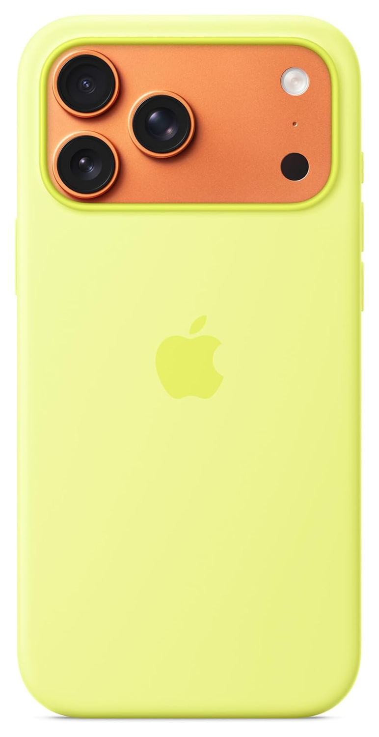 Origineel Apple iPhone 17 Pro Max Hoesje MagSafe Silicone Case Geel afbeelding 3