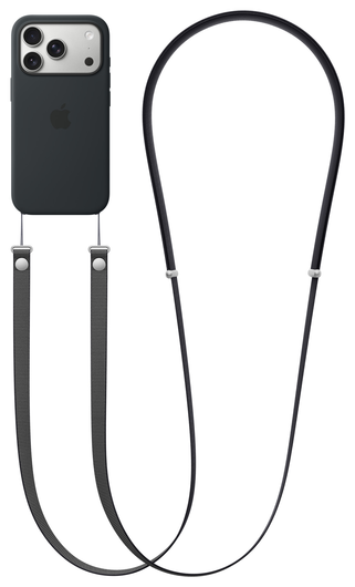Originele Apple Crossbody Strap - Universeel Telefoonkoord Zwart afbeelding 2