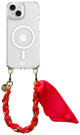 AVY Apple iPhone 13 / 14 Hoesje met Koord & MagSafe 32CM Rosé Twist