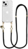AVY Apple iPhone 13 / 14 Hoesje Met Koord 130CM Tressé Black afbeelding 1