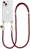 AVY Apple iPhone 13 / 14 Hoesje Met Koord 130CM Tressé Red
