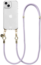 AVY Apple iPhone 13 / 14 Hoesje Met Koord 130CM Tressé Purple