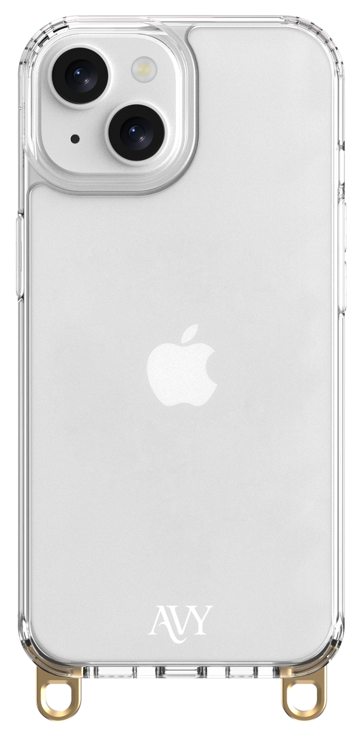 AVY Apple iPhone 13 / 14 Hoesje Met Koord 32CM Obscura Blue afbeelding 11