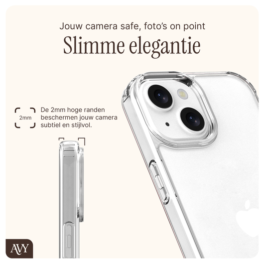 AVY Apple iPhone 13 / 14 Hoesje Met Koord 32CM Obscura Blue afbeelding 6