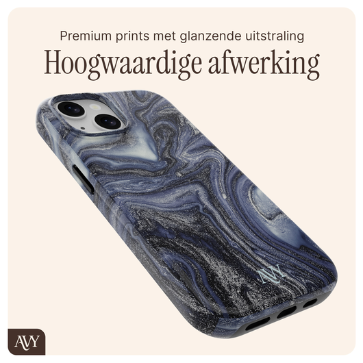 AVY Apple iPhone 13 / 14 MagSafe Hoesje met Koord 32CM Obscura Blue afbeelding 7