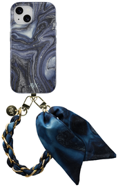 AVY Apple iPhone 13 / 14 MagSafe Hoesje met Koord 32CM Obscura Blue