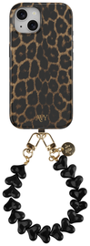 AVY Apple iPhone 13 / 14 MagSafe Hoesje met Koord 30CM Panther Hearts