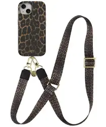AVY Apple iPhone 13 / 14 MagSafe Hoesje met Koord 130CM Panthera Chic afbeelding