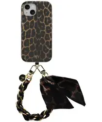 AVY Apple iPhone 13 / 14 MagSafe Hoesje met Koord 32CM Panthera Chic afbeelding