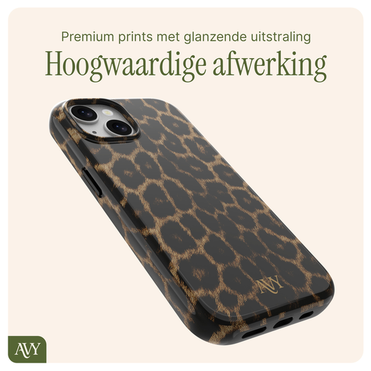 AVY Apple iPhone 13 / 14 MagSafe Hoesje met Koord 32CM Panthera Chic afbeelding 7
