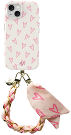 AVY Apple iPhone 13 / 14 MagSafe Hoesje met Koord 32CM Cupid Blush