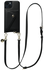 AVY Apple iPhone 13 / 14 Zwart Leren Hoesje met Wallet & Koord Long Leather
