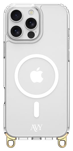 AVY Apple iPhone 14 Pro Hoesje met Koord & MagSafe 30CM Silver Spark afbeelding 9
