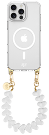 AVY Apple iPhone 14 Pro Hoesje met Koord & MagSafe 30CM Cupid White