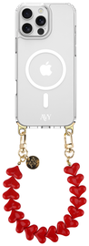 AVY Apple iPhone 14 Pro Hoesje met Koord & MagSafe 30CM Cupid Red