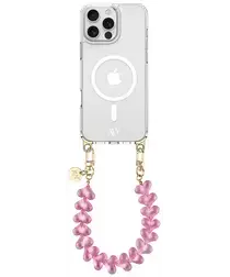 AVY Apple iPhone 14 Pro Hoesje met Koord & MagSafe 30CM Cupid Clear Pink afbeelding
