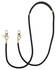 AVY Apple iPhone 14 Pro Hoesje met Koord & MagSafe 130CM Tressé Black afbeelding 8