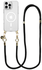 AVY Apple iPhone 14 Pro Hoesje met Koord & MagSafe 130CM Tressé Black afbeelding 1