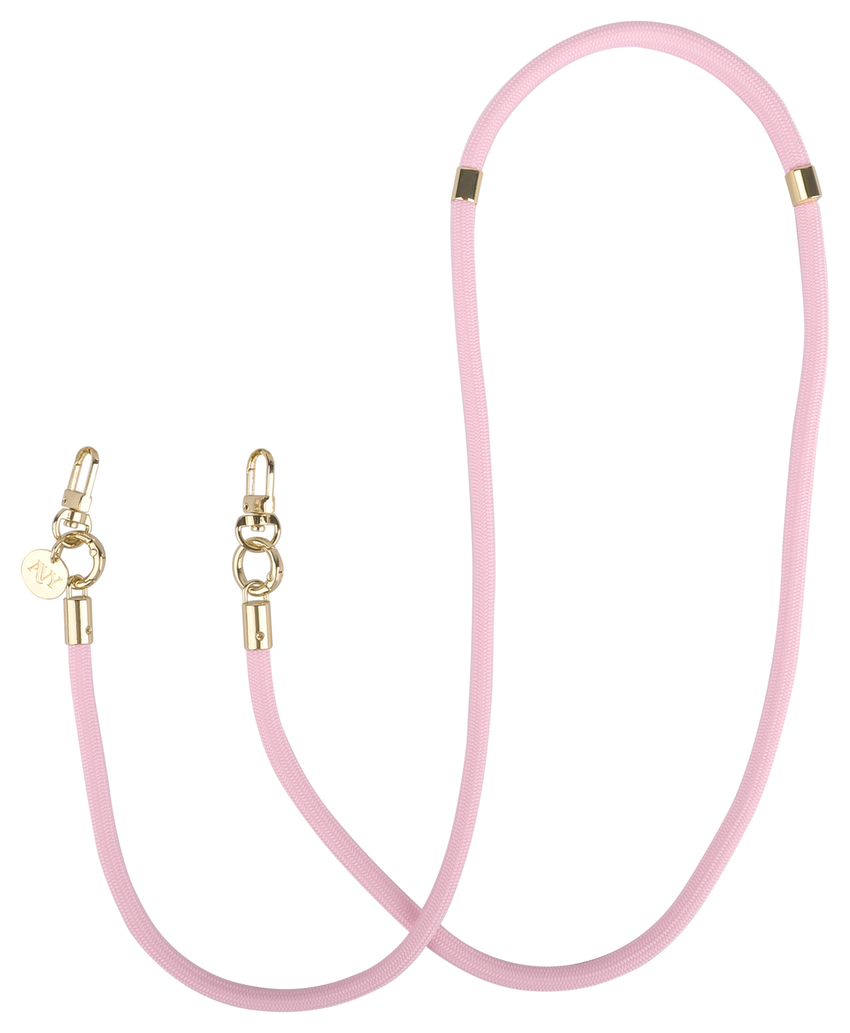 AVY Apple iPhone 14 Pro Hoesje met Koord & MagSafe 130CM Tressé Pink afbeelding 6