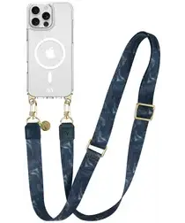 AVY Apple iPhone 14 Pro Hoesje met Koord & MagSafe 130CM Obscura Blue afbeelding
