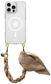 AVY Apple iPhone 14 Pro Hoesje met Koord & MagSafe 32CM Aurum Gold