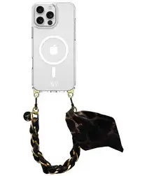 AVY Apple iPhone 14 Pro Hoesje met Koord & MagSafe 32CM Panthera Chic afbeelding