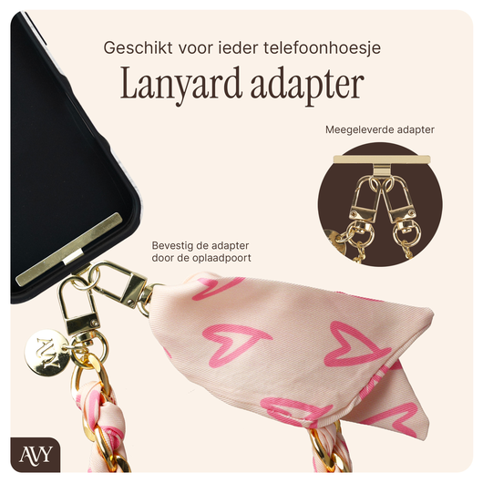 AVY Apple iPhone 14 Pro Hoesje met Koord & MagSafe 32CM Cupid Blush afbeelding 6