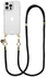 AVY Apple iPhone 14 Pro Hoesje Met Koord 130CM Tressé Black