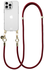 AVY Apple iPhone 14 Pro Hoesje Met Koord 130CM Tressé Red