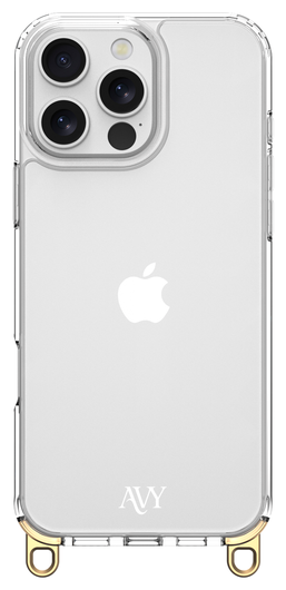 AVY Apple iPhone 14 Pro Hoesje Met Koord 120CM Silver Spark Long afbeelding 7