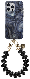 AVY Apple iPhone 14 Pro MagSafe Hoesje met Koord 30CM Marmer Hearts