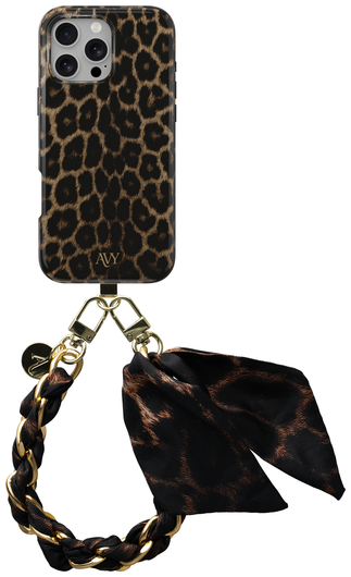 AVY Apple iPhone 14 Pro MagSafe Hoesje met Koord 32CM Panthera Chic afbeelding 1