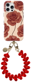 AVY Apple iPhone 14 Pro MagSafe Hoesje met Koord 30CM Hearts & Roses