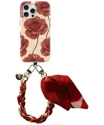 AVY Apple iPhone 14 Pro MagSafe Hoesje met Koord 32CM Botanique Roses afbeelding