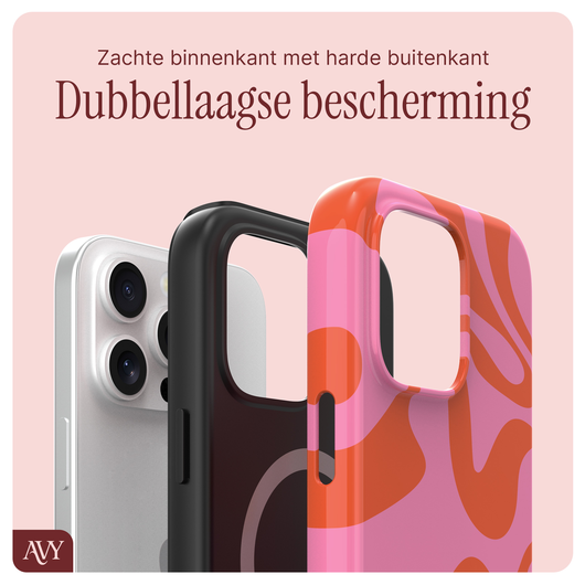 AVY Apple iPhone 14 Pro MagSafe Hoesje met Koord 32CM Rosé Twist afbeelding 9